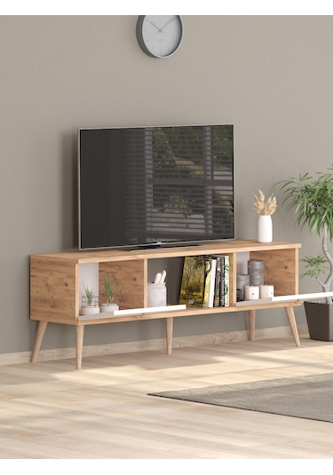 140 Cm Ela Atlantik -beyaz Tv Ünitesi