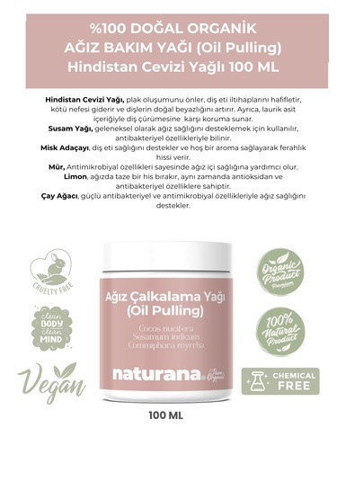 Naturana Ağız Çalkalama Yağı 100 ML