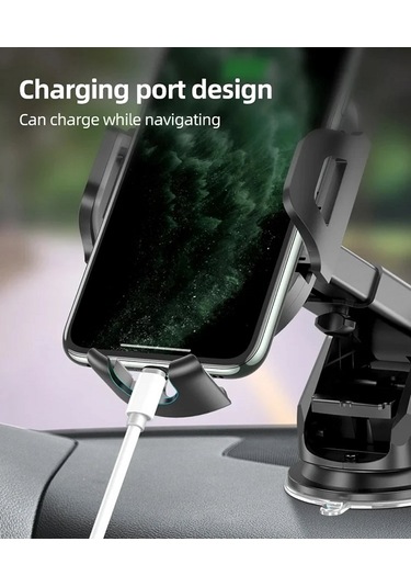 Blue Spectrum H-xp326 Ekstra Güçlü Vantuzlu Araç İçi Telefon Tutucu Siyah