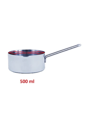 Çelik Cezve Kaçerola Sütlük ve Sosluk 12 CM 500 ML