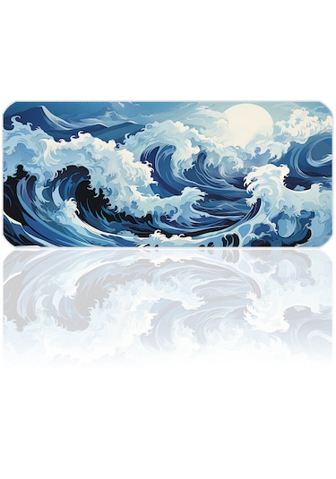 90x40cm Ocean Storm Xxl Büyük Boy İlyuka Gaming Oyuncu Mousepad