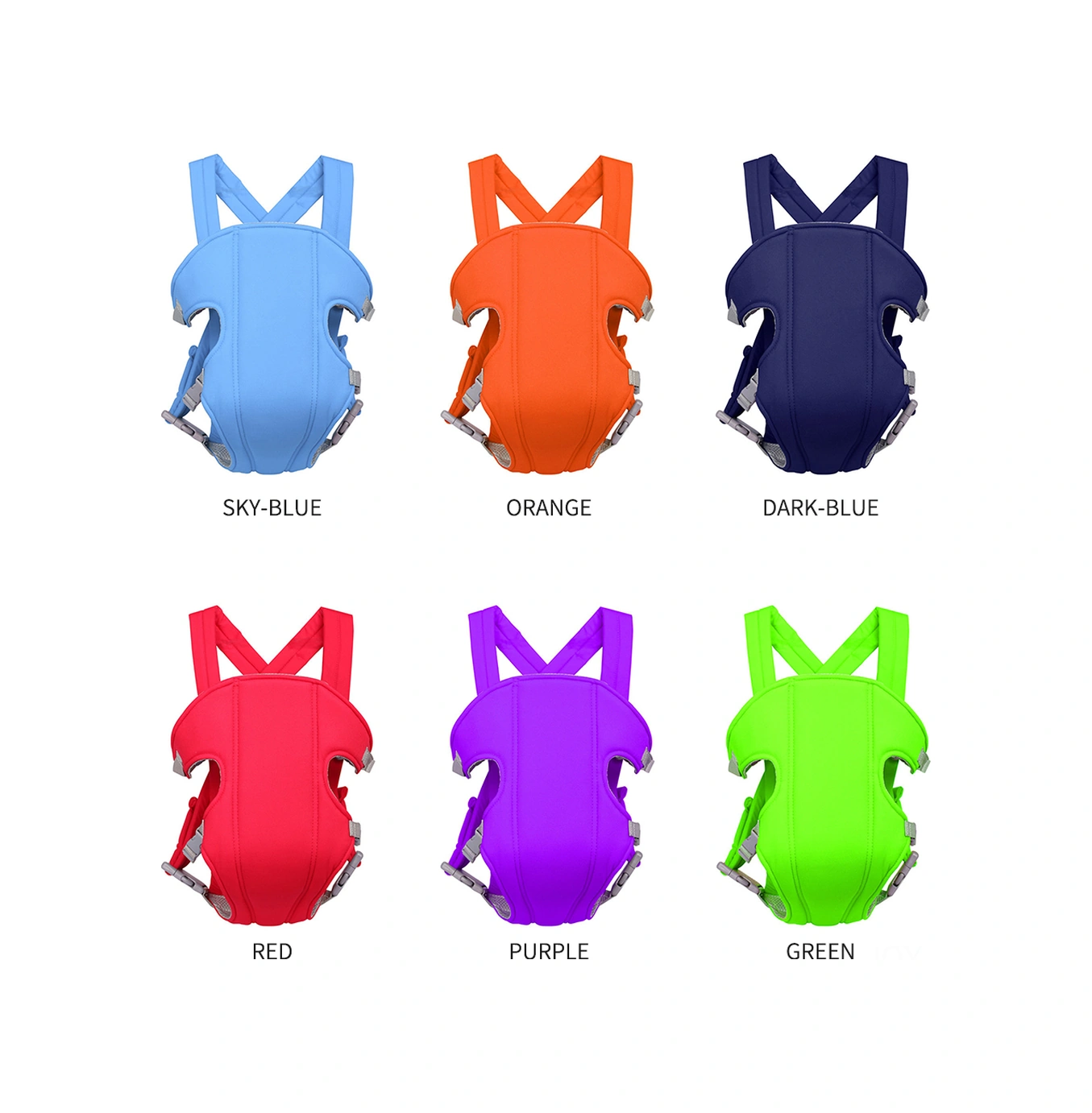 Youmex 3-16 Aylık Bebekler İçin Ergonomik Taşıyıcı Kemer - Yumuşak Kumaş, Bel Ve Omuz Ağrısı Azaltıcı, Renk Seçenekli Mor Mor