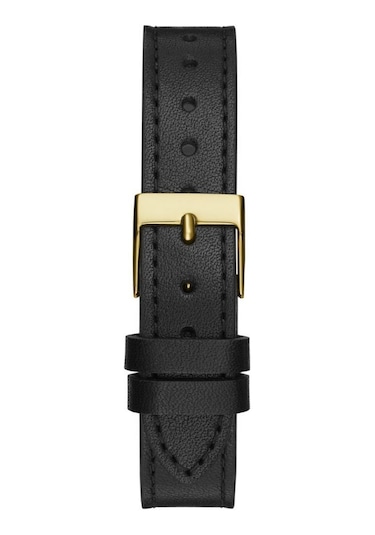 Guess Gugw0684l3 Siyah Deri Kordon Taşlı Kadın Kol Saati