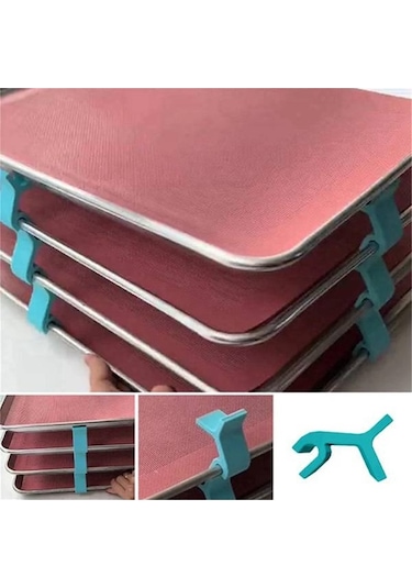 Ulzyvf Mavi Kurabiye Tepsisi Fırın Düzenleyicileri İçin 16 Adet Mavi