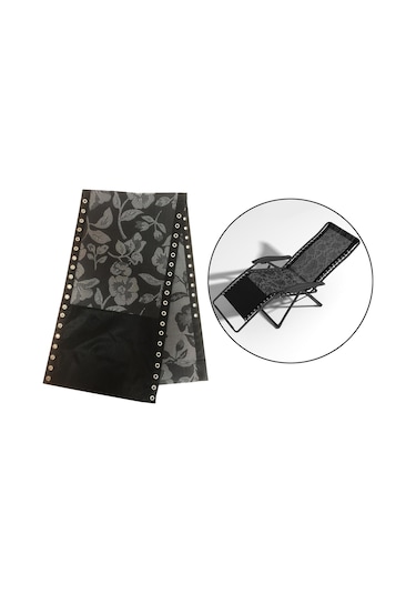 Suntek Katlanır Askılı Sandalyeler Sandalye Açık Çim Siyah