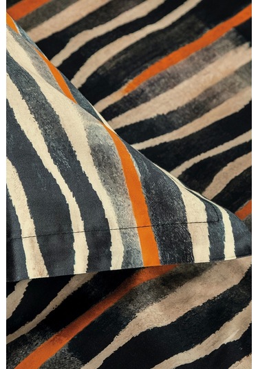 Zephra 210 Tc 83 Tel Dijital Pamuk Saten Nevresim Takımı Aile Seti Çok Renkli