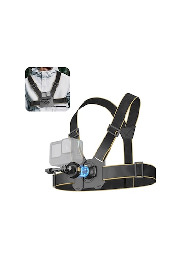 Puluz Manyetik Hızlı Açılan Göğüs Kemeri Emniyet Kemeri Siyah