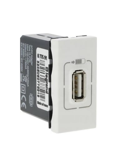 077591 Legrand Usb Priz 1 Modül