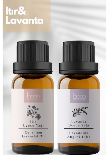Boco Born In Cosmetics Itır + Lavanta Saf Aromaterapi Uçucu Yağı 2 x 10 ML
