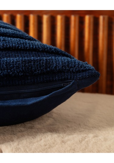 Madame Coco Bourgogne Kırlent Kılıfı - Lacivert - 45x45 Cm Kırl0000000063