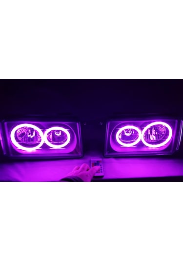 Universal Yuvarlak Angel Rgb 2'li Set 88 MM