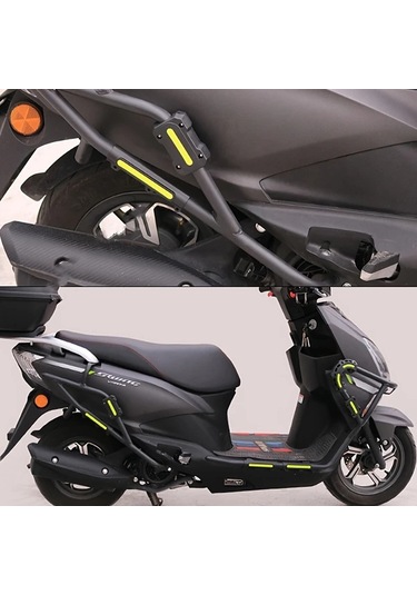 Dashanshop Motorsiklet Universal Anti Drop Koruma Kılıfı Style 2 22mm Reflektörlü