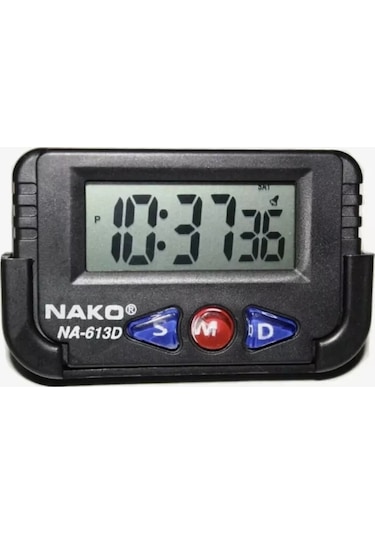 Nako Elektronik Araba Saati, Kronometre, Alarm Saatı 174414957 Siyah