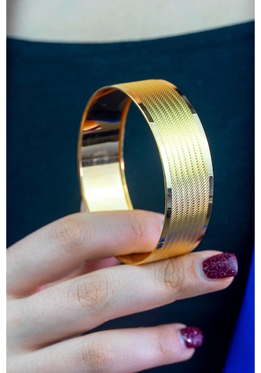 22 Ayar İşçiliksiz Trabzon Desen Bilezik 20 Gr