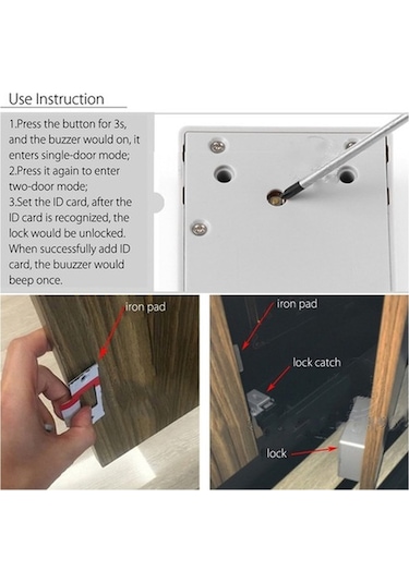 Tongxida Pil Ic Kartlı Kabin Çekmece Akıllı Smartlock Gizli Dijital Kilit Deliksiz 1-diğer Diğer