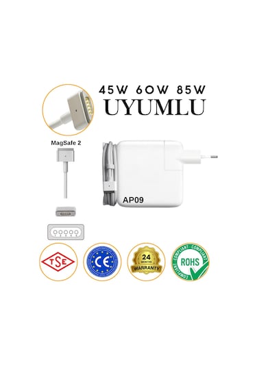 Apple Macbook Air 13-inch, Early 2014 Adaptör Şarj Aleti