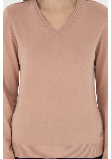 Pierre Cardin Kadın Pudra Kazak /triko 50300803-vr042 Pudra