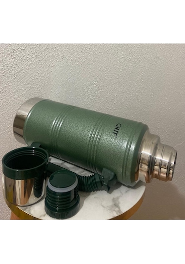 Gint Yeşil 2.2 Litre Vakumlu Avcı Kamp Termosu