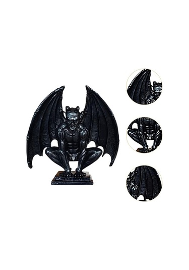 Pazly Suntek Siyah Raf Koleksiyonu Heykel Guardian Gotik Figür Demon Fo