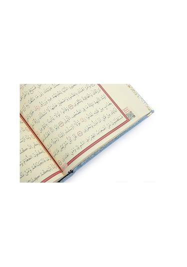 Kuranı Kerim - Kadife Kaplı - İsme Özel Plakalı - Elif-vav Harfli - Sade Arapça - Orta Boy - Mavi