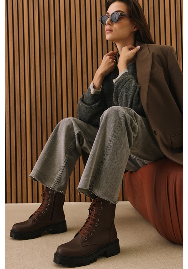 Ziya, Kadın Bot 1531044z4001 Kahve 1531044z4001 300 Kahve