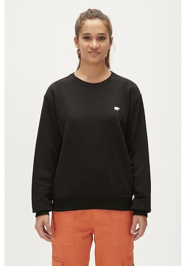 Bad Bear Basic Kadın Sweatshirt 23.04.12.001-c01 Siyah