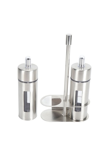 Ximistore9 304 Paslanmaz Çelik 80ml Çiftlü Yağ-sos Dispenseri Seti - Pencereli, Damlacık Önleyici, Masaüstü Zarfı Diğer