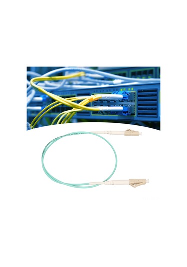 Fosenze 0.5m Lc-lc Tek Yönlü Om3 Çok Modlu Fiber Kablo - Sfp Alıcı-verici, Ethernet Anahtarı, Medya Dönüştürücü İçin Dayanıklı Ve Kararlı Transmisyon