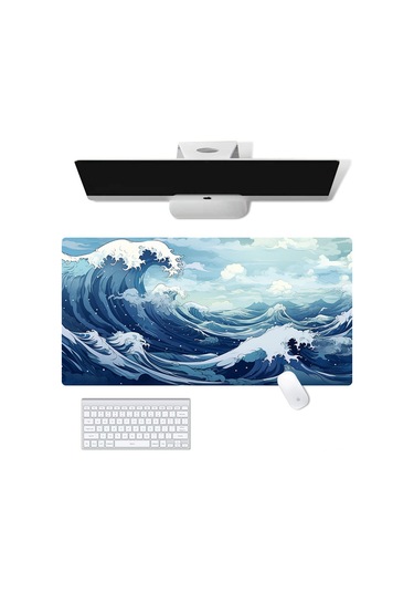 Hangfox Uzay Gezegen Desenli Oyun Mouse Padı - 400x800x3mm, Kaliteli Kauçuk, Hassas Kenar Kilit, Smooth Dokunmatik, Dayanıklı Ve Hafif