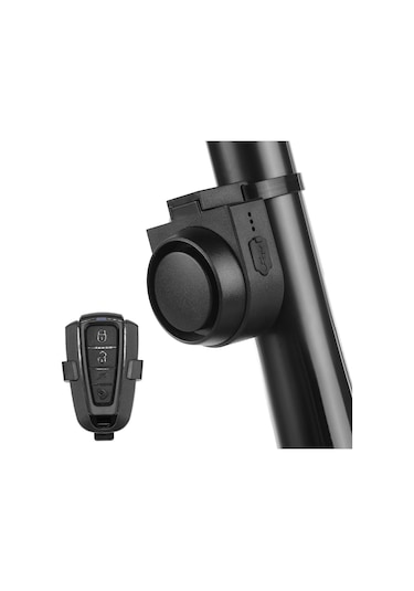 Kablosuz Bisiklet Kornası 115db Yüksek Sesli Bisiklet Hırsızlık Önleyici Korna Ipx5 Bisiklet Alarm Zili 5 Ses Modu 3 Titreşim Hassasiyeti Ayarı 3 Ses Ayarı