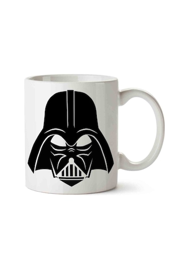 Darth Vader Star Wars 3 Porselen Kupa Bardak Beyaz