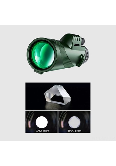 Wezone 40x60 Yeşil Dürbün - Gece Görüşlü, Telefon Bağlantılı, Tripodlu Profesyonel Teleskop