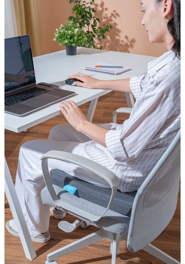 Visco Tekerlekli Sandalye Minderi Visko Arkası Açık Minder 41x39x6 Cm