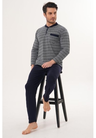 Markalinda 3135 Lacivert Erkek Pijama Takımı Lacivert