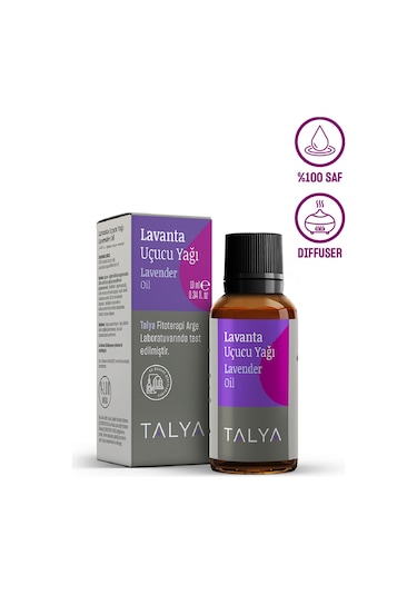 Talya %100 Saf ve Doğal Buhurdanlık ve Difüzör İçin Lavanta Uçucu Yağı 10 ML