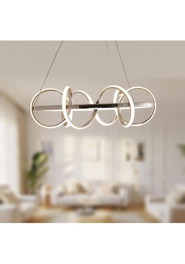 Tt314-fsr Tt Ayd. Sarı Işık B.sarmal Fransızsarıkaplama Avize Rosegold