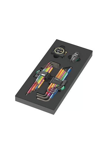 Wera 9740 Özel Kesim Süngerli Allen Anahtar Set 1