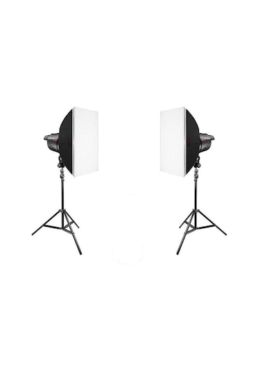 Jinbei EFII-60W Led 5500 K 2'li Video Işığı Seti