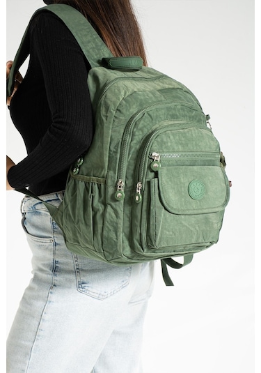 Orta Boy Sırt Çantası Ultra Hafif Çok Cepli Unisex Yeşil Model: 571-3j - Yeşil
