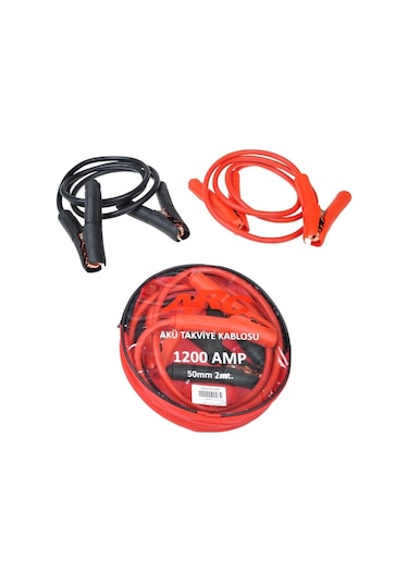 Gmax 1200 Amper 2 M 50 MM Çantalı Akü Takviye Kablosu