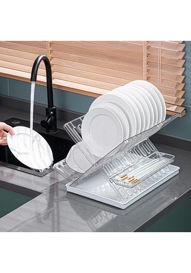 Suntek Bulaşık Kurutma Rafı Katlanabilir Bulaşıklık Temizlemek
