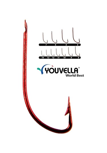 Youvella 1311 Kırmızı Kısa Saplı Çapraz Karbon Iğne