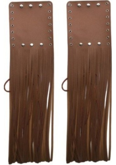 Motosiklet Cooper Cruiser Elcik Püskülü 1. Kalite Deri Motor Elcik Püskül Takım Kahvrerengi