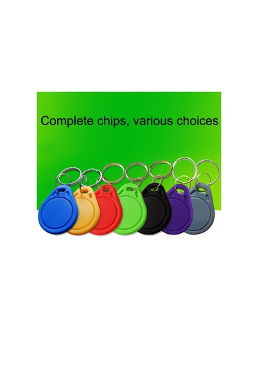 Sones 10 Adet Ic Erişim Kontrol Kartı Giriş Kontrolü M1 Uyumlu Fudan Rfid 13.56mhz Keyfob Sleutelhanger Etiketi Sleutelhanger Sarı