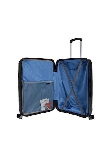 Pierre Cardin Lüx Siyah Unisex Orta Boy Valiz 04pc6500-02 001