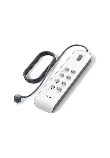 Belkin Bsv804vf2m Akım Korumalı Uzatma Priz,8 Çıkışlı Priz,2,4a Ç