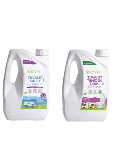 Jenovin Sifon Temizliği Karavan & Tekne Tuvalet Kimyasalı 3L - Katı Atık Parçalama Lavanta Kokusu