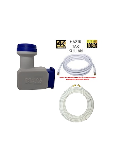 Mag 2'li Philips Chip'li Lnb + 15 M Mag Anten Kablosu