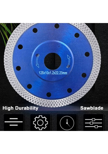 Suofeng 125mm Elmas Testere Diski, Seramik Ve Mermer Kesim İçin Yüksek Performanslı Açılı Taşlama Makinesi Aksesuarı