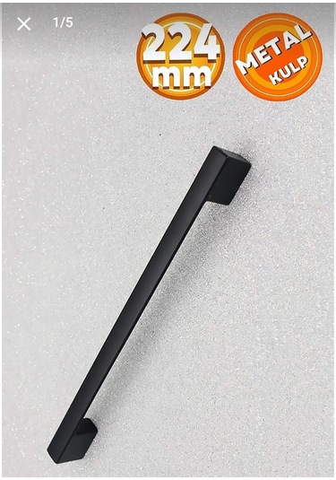 Sehrimanoglu 224mm Siyah Köprü Kulp Dolap Cekmece Kulpu Kapakkulp